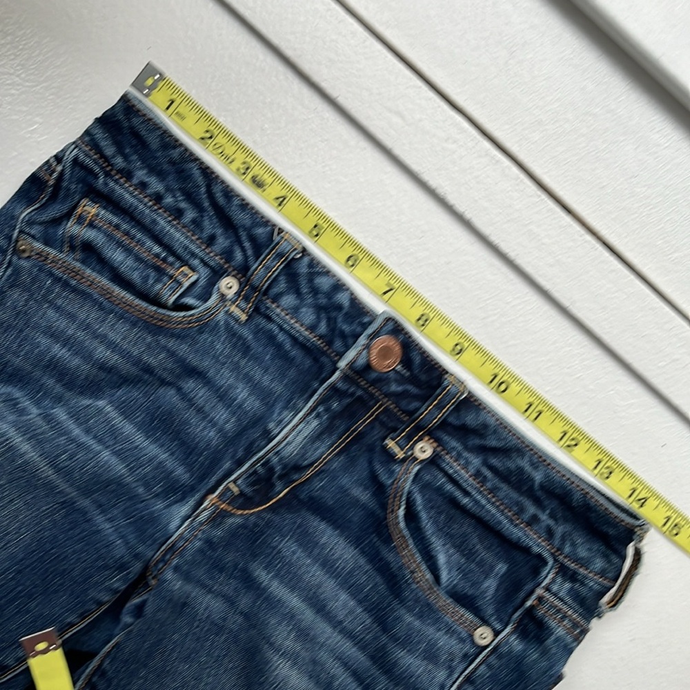 ๐๏ธ๐น American Eagle Outfitters โข Skinny Stretch Dark Wash Jeans โข Size 4 Regular - Picture 5 of 12